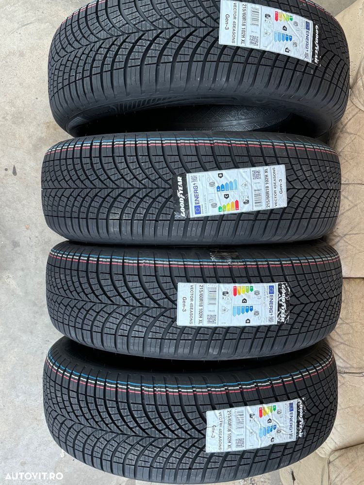 Vând anvelope 215/60/18 goodyear allseason noi - 1