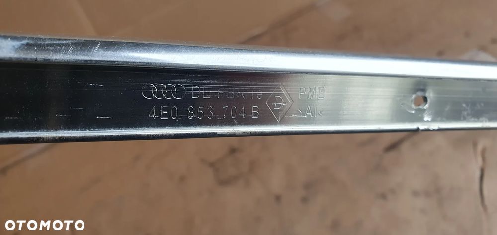 Listwa dachowa prawa chrom Audi A8 D3 4E0853704B - 6