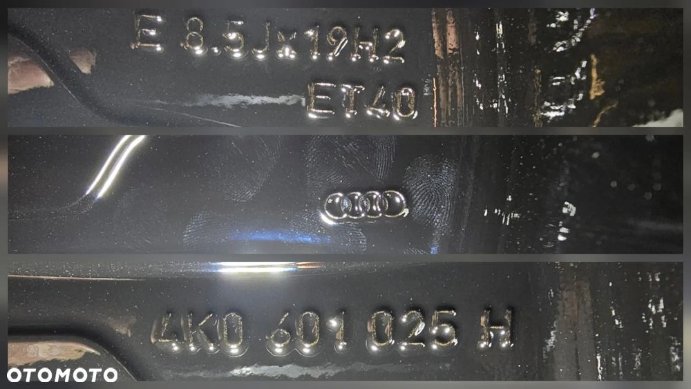 FELGI KOŁA AUDI A4 B9 A6 S6 C7 C8 4K0601025H 8,5x19 ET40 - 7
