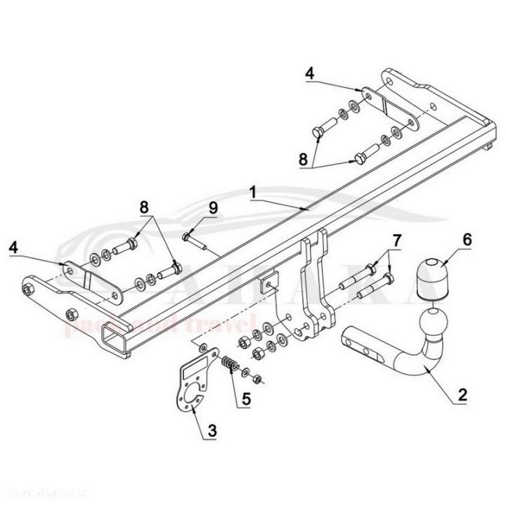 Hak Holowniczy Odkręcany Do Volvo V40 2012-2019 - 3