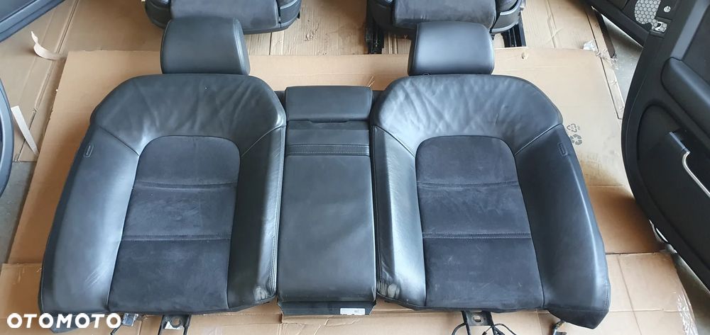 Fotele kanapa boczki komplet półskóra alcantara elektryczne Audi A8 D3 - 13