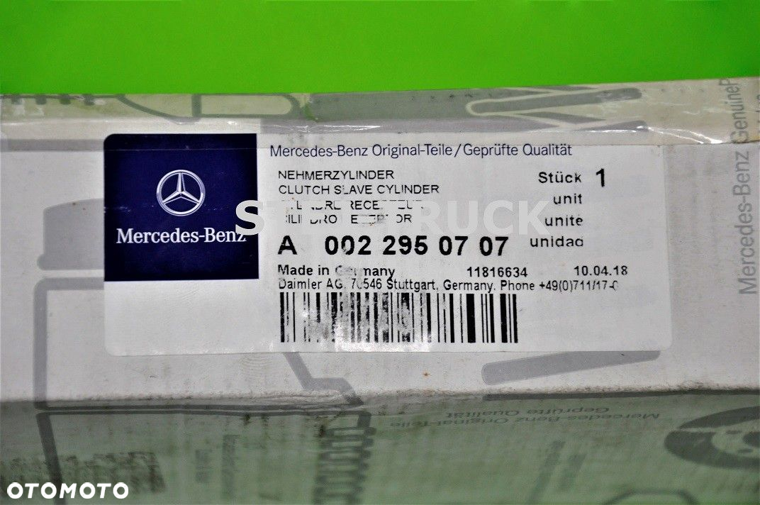 SIŁOWNIK SPRZĘGŁA, MERCEDES-BENZ, A0022950707, - 7