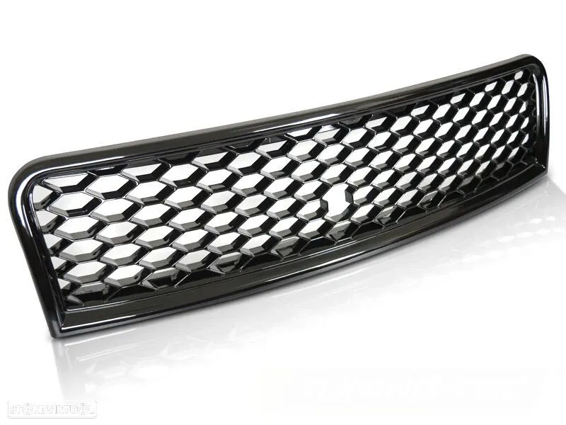 Grelha frontal em plástico Audi A4 8e, B6 01-04 RS4 LOOK em preto piano brilhante - 1