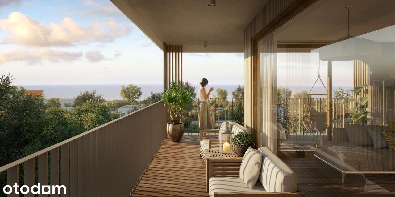 Dwupokojowy apartament z balkonem na parterze
