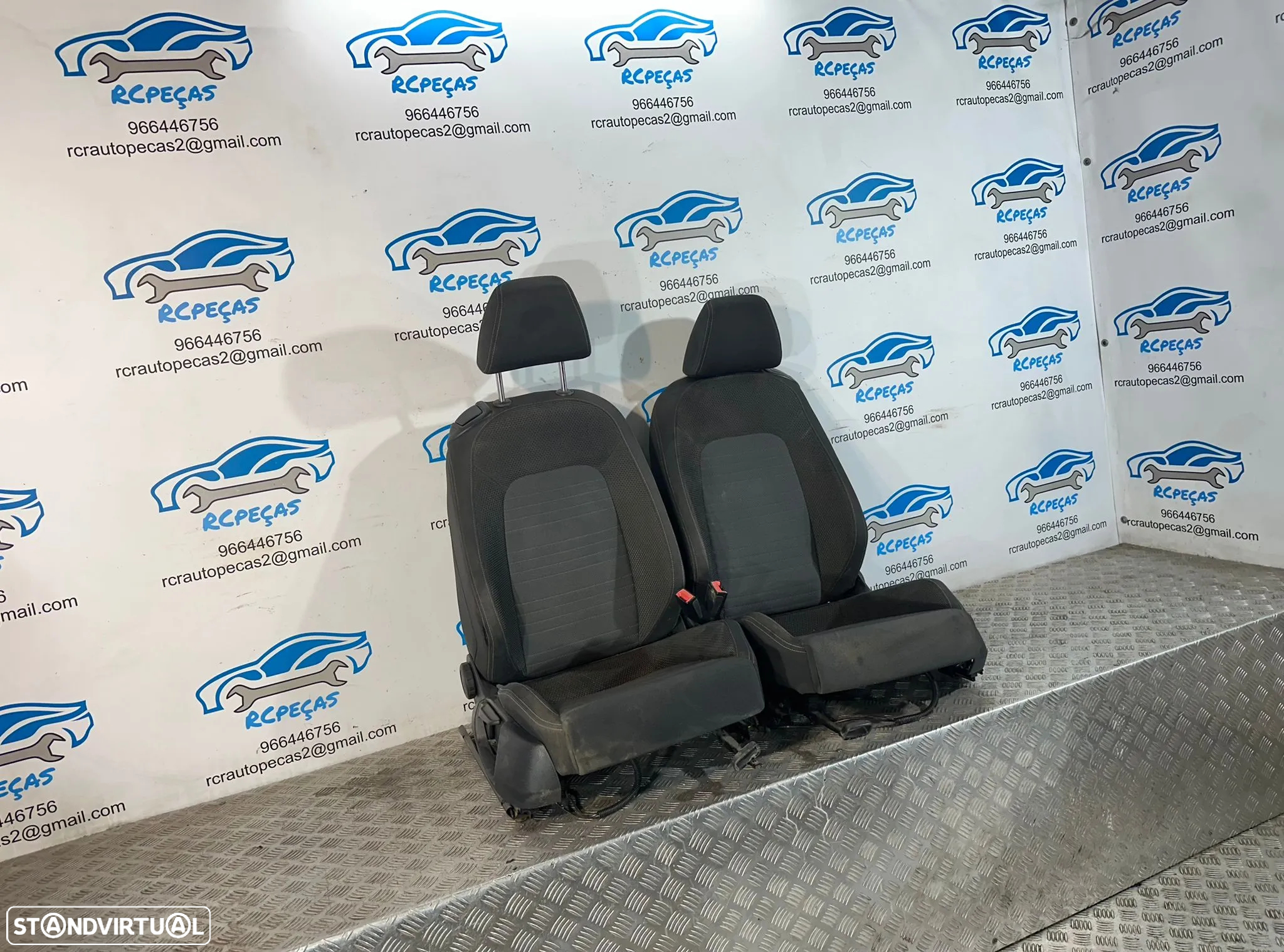 .Conjunto Bancos Tecido VW Volkswagen Scirocco III 3 Elétricos - 9