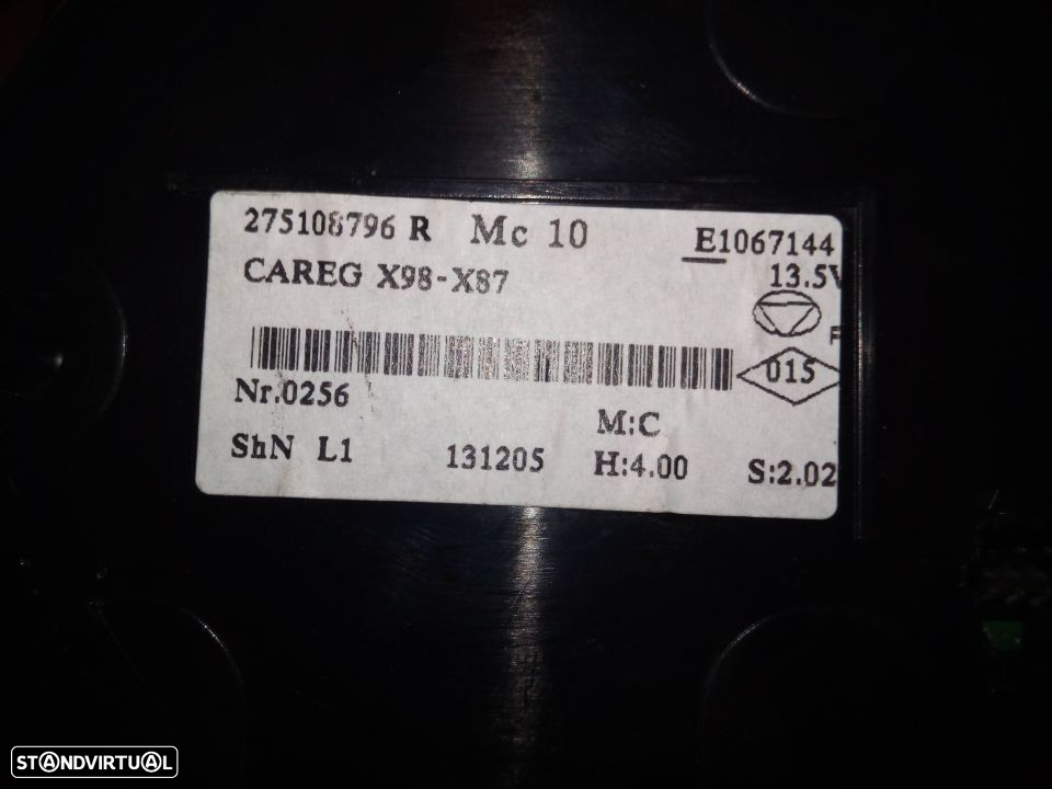 Comando sofagem Renault Clio IV - 2