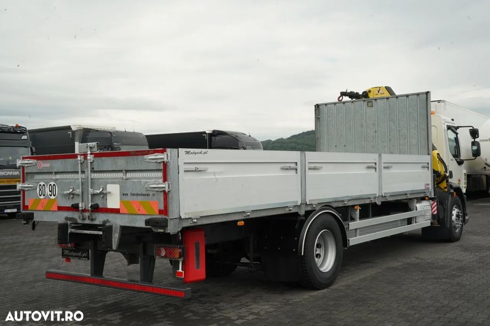 DAF LF 260 / 4X2 / LIVRARE - 7.30 + HDS HYVA HC 153 / RADIOCOMANDĂ / ROTATOR / AUTOMATĂ / EURO 6 - 12