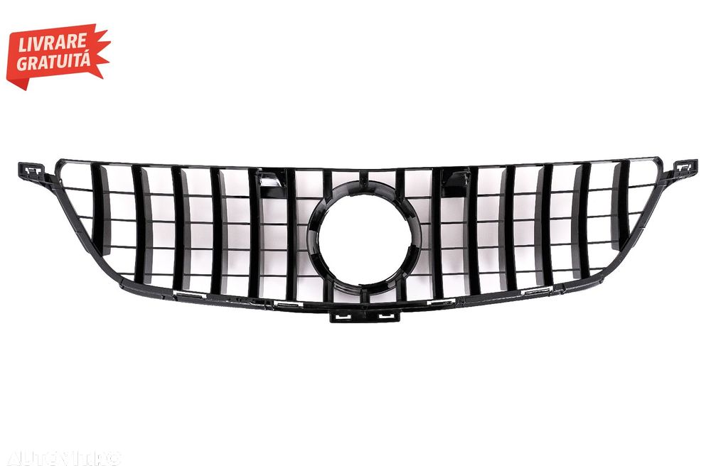 Grila Centrala Mercedes ML-Class W166 (2012-2014) GT-R Panamericana Design Black- livrare gratuita - 6