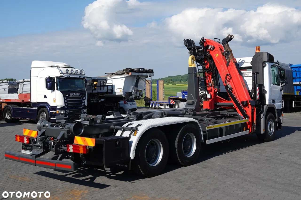 Mercedes-Benz ACTROS 2644 / 6x4 / HAKOWIEC + HDS PALFINGER EPSILON M120Z82 /  SIODEŁKO / MAX UDŹWIG 3 540 KG / EPS + SPRZĘGŁO / SPROWADZONY - 18