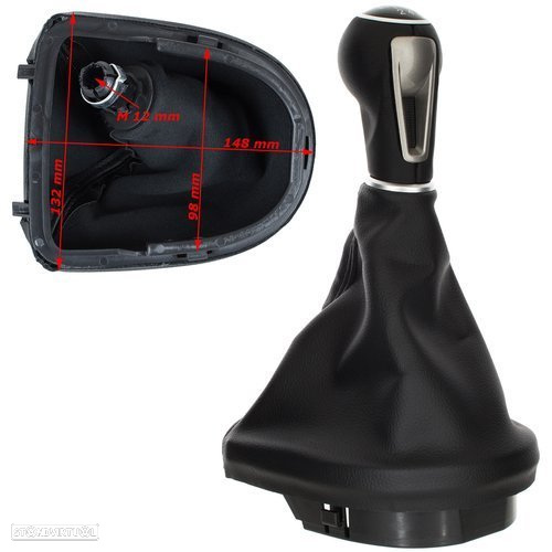 Manete /Moca e fole da alvanca das mudanças Seat Leon Toledo Altea - 3