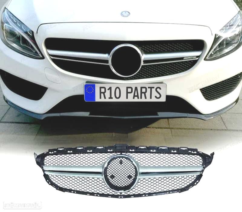 GRELHA FRONTAL MERCEDES W205 14-18 LOOK AMG C63 - 1