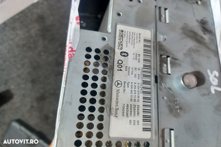 Radio cd A2048708990 Mercedes-Benz C-Class W204/S204/C204 [facelift] - 4