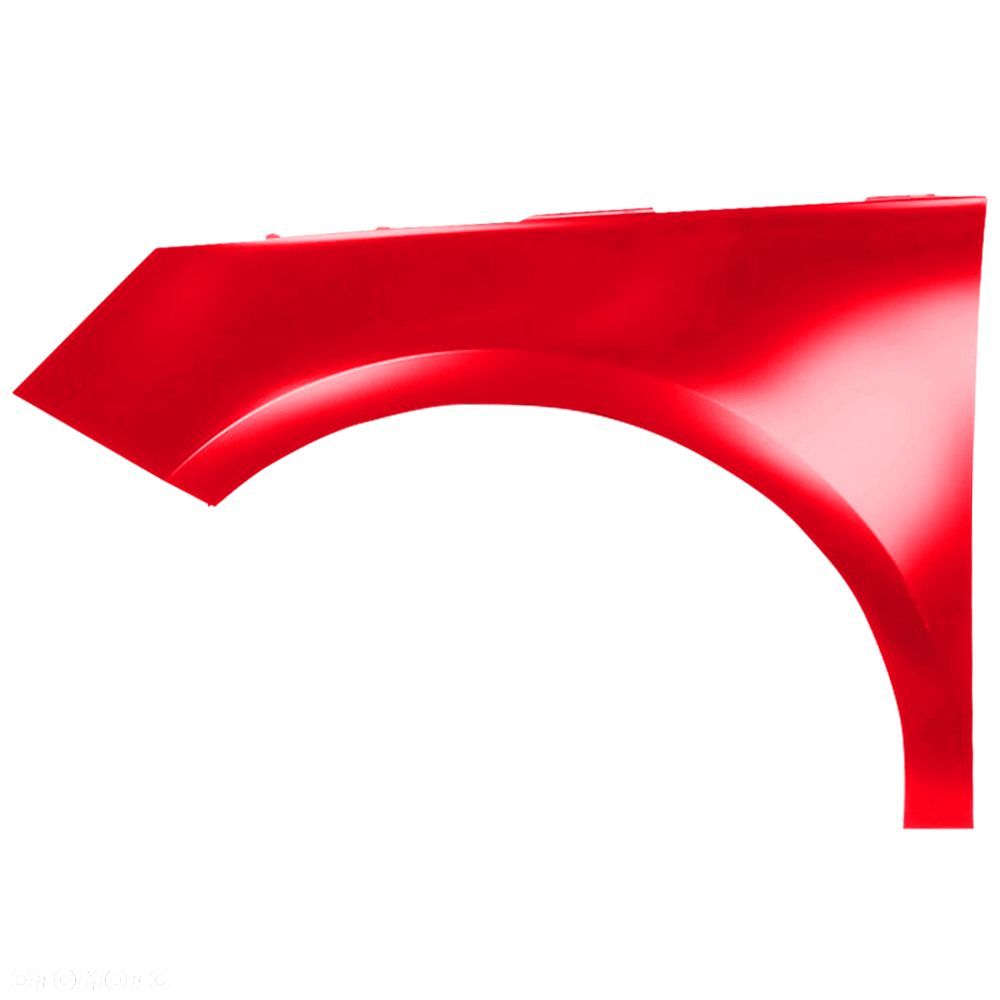 BLU Błotnik Audi A1 8X LZ3M lewy czerwony 2010-2018 przód ocynk MisanoRot - 2