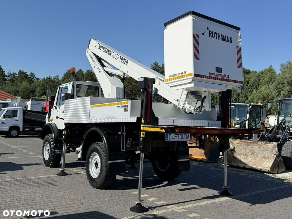 Mercedes-Benz UNIMOG 437 4x4 Zwyżka RUTHMANN STEIGER TB 220 Podnośnik Koszowy - 16