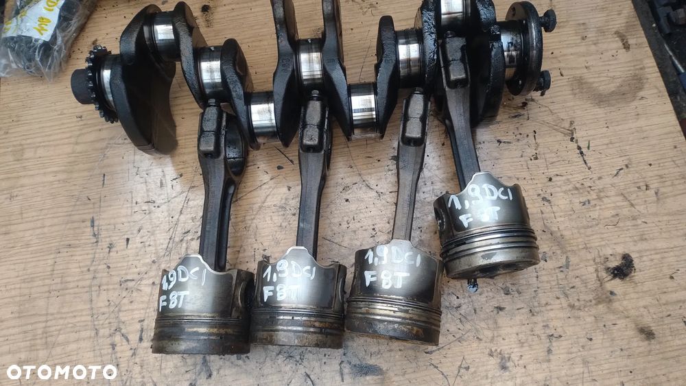 Renault kangoo clio megane  1,9dti 1,9DCI   tłok korbowód F8T WAŁ KORBOWY - 3