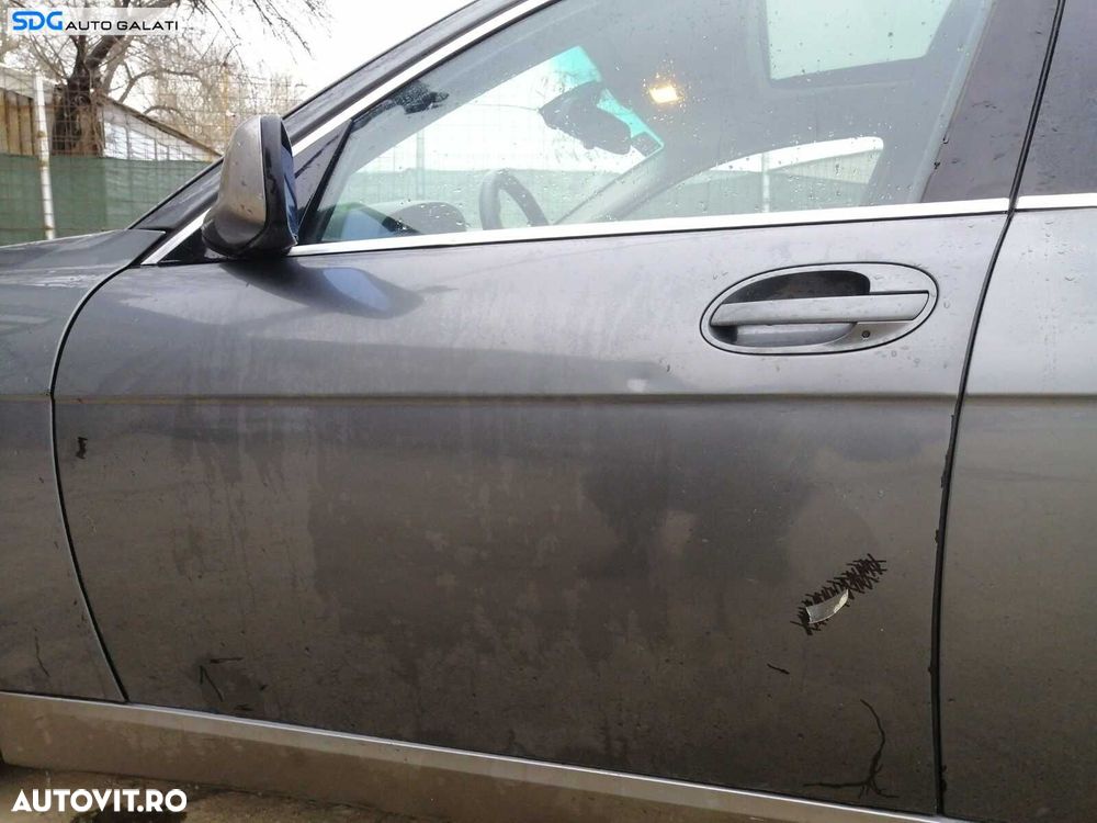 Maner Exterior Deschidere Actionare de pe Usa Portiera Stanga Fata BMW Seria 7 E65 E66 730 Facelift 2001 - 2008 Culoare A36/7 Titangrau II Metallic - 4