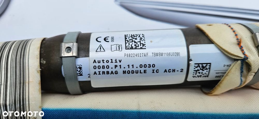 Chrysler Pacifica 2016- Kurtyna powietrzna lewa Airbag lewy Kurtyna powietrza prawa Airbag prawy P68224527AF  P68224527AE  P68224527AG  P68224527AH  P68224526AF  P68224526AE  P68224526AG  P68224526AH - 4