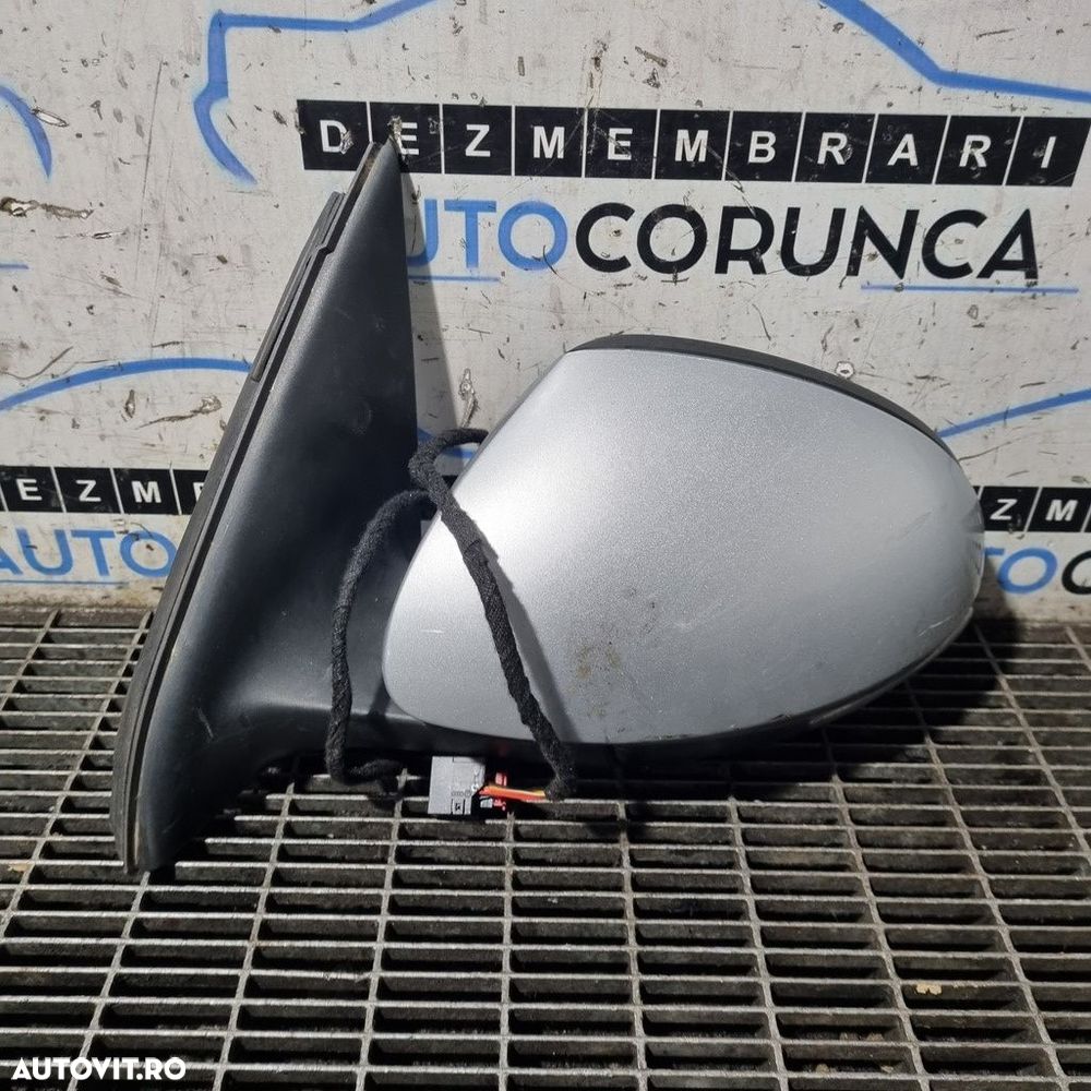 Oglinda stanga Volkswagen Tiguan 5N Facelift 2011 - 2015 4 Usi Argintiu (1399) Fără ... - 1