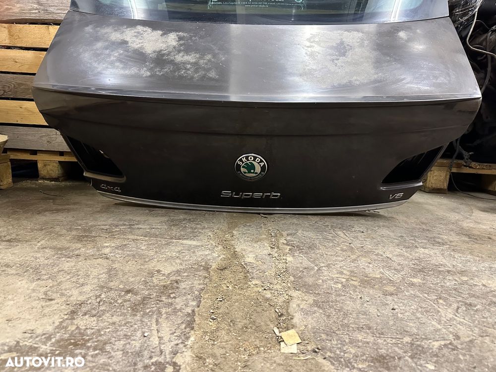 Haion twindoor complet cu luneta si ornamente SKODA SUPERB 2 hatchback an 2008-2012 - 2