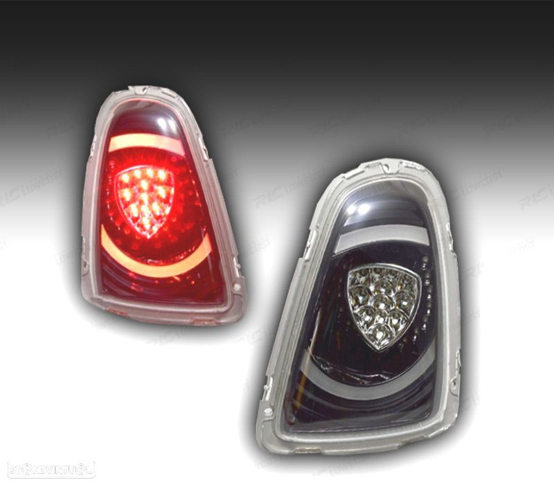 FAROLINS MINI COOPER R56 10-14 LIGHT BAR FUNDO PRETO - 1