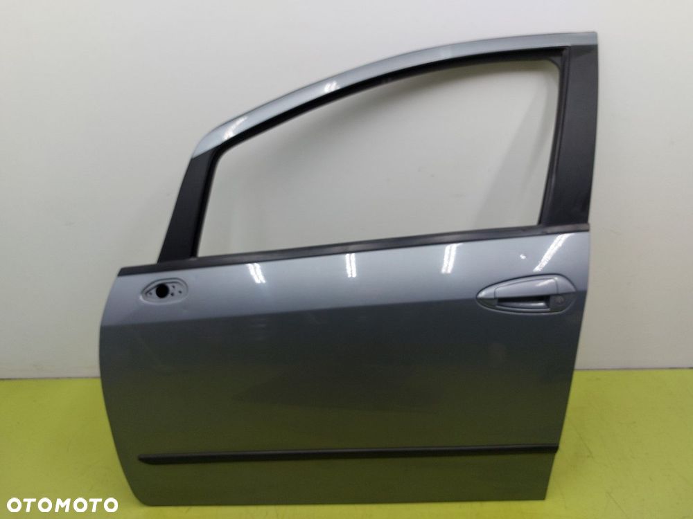 Drzwi przednie lewe przód Fiat Grande Punto 2005-2009 5DRZWI SREBRNE - 1