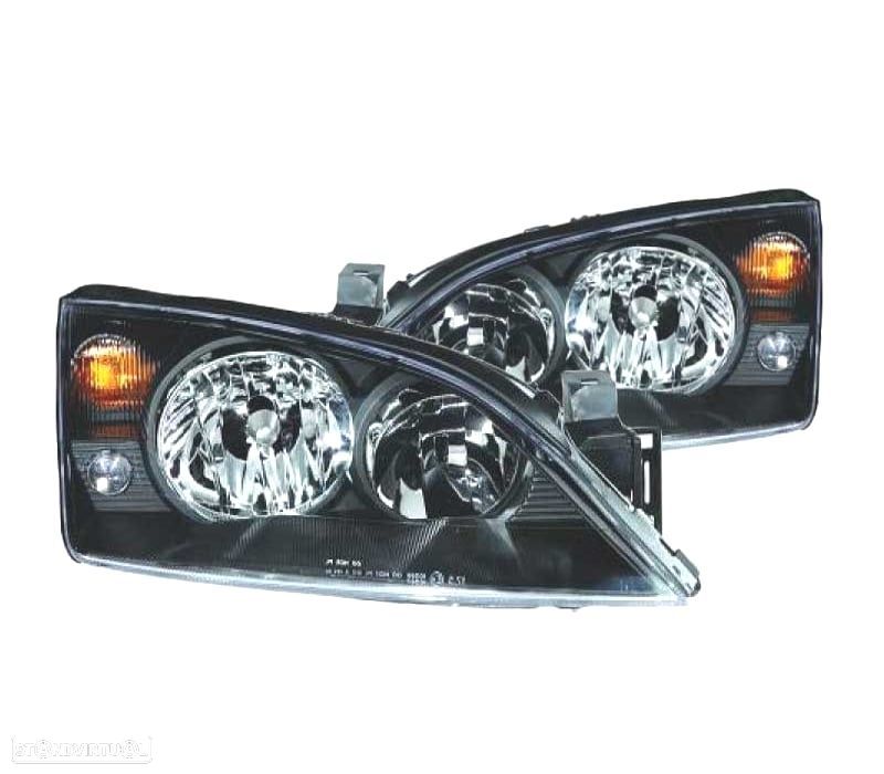 FARÓIS FORD MONDEO 01-07 FUNDO PRETO - 1
