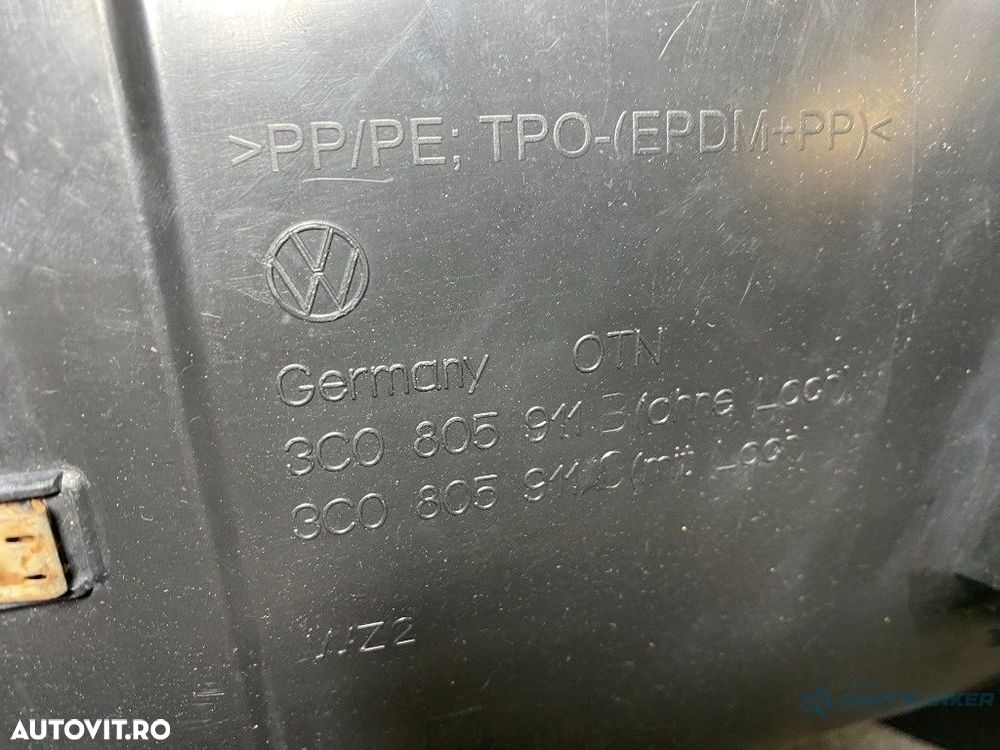 Carenaj mic roata  stanga fata VOLKSWAGEN PASSAT Variant 3C5 2005 - 2011 2.0 TDI BMP - 2