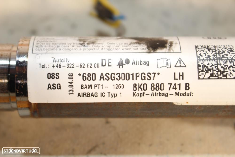 Airbags De Cortina Audi A4 (8K2, B8)  8K0880741b / 8K0880742b - 6