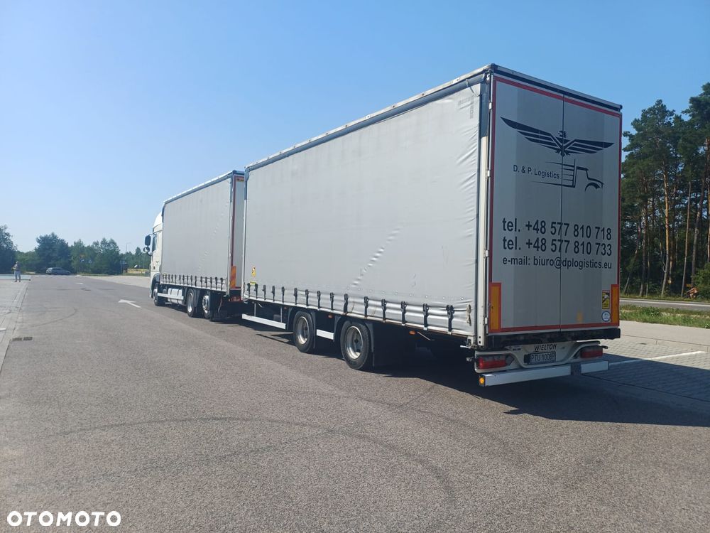 DAF XF 480 SUPER SPACE CAB / 2019r. ZESTAW TANDEM PRZEJAZDOWY 120m3 - 3