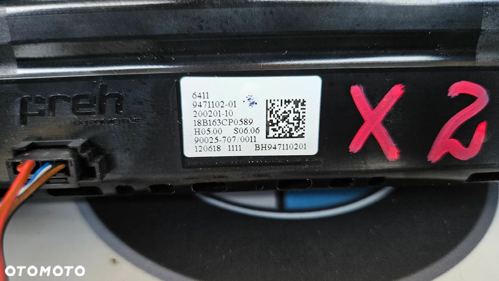 BMW X1 F48 2 F45  X2 F39 Panel klimatyzacji Sterowanie nawiewem panel klimy AC Panel obsługi automatycznej klimatyzacji 9471102 - 7