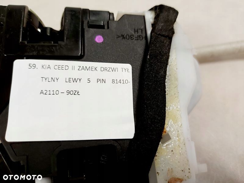 kia ceed 2 ii zamek drzwi lewy tył tylny 5 pin - 7