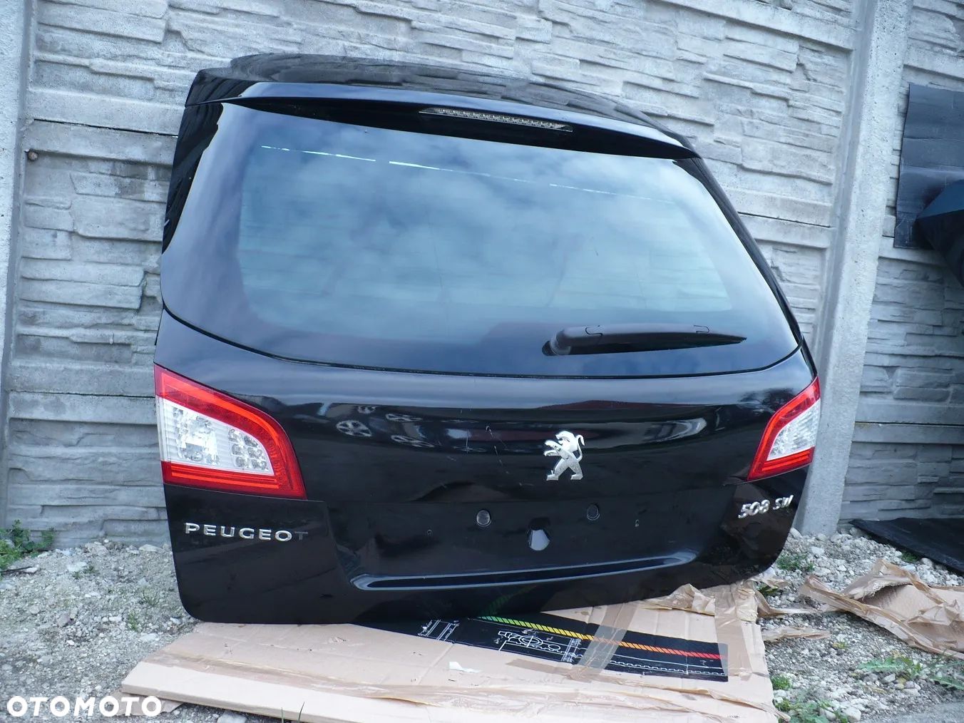 508 I SW KOMBI KLAPA BAGAZNIKA CZARNA BRAZOWA EEHD ORYGI. EU. - 1