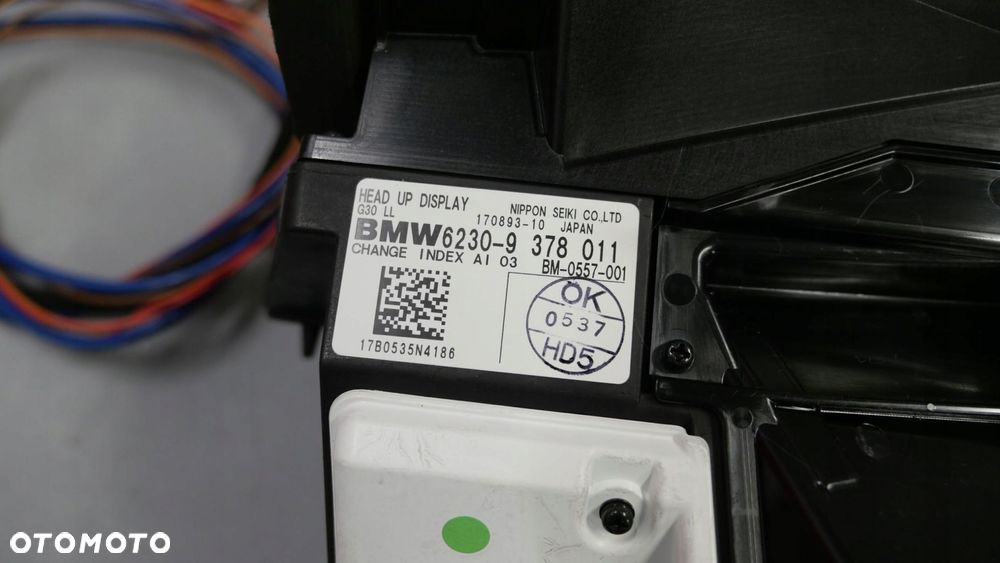 bmw g30 g31 f90 wyświetlacz rzutnik hud head up 9378011 eu - 12