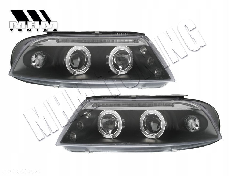 Reflektory Lampy kpl L+R Tuning Czarne VW Passat B5 3bg Lift FL 2000-2005 - 4