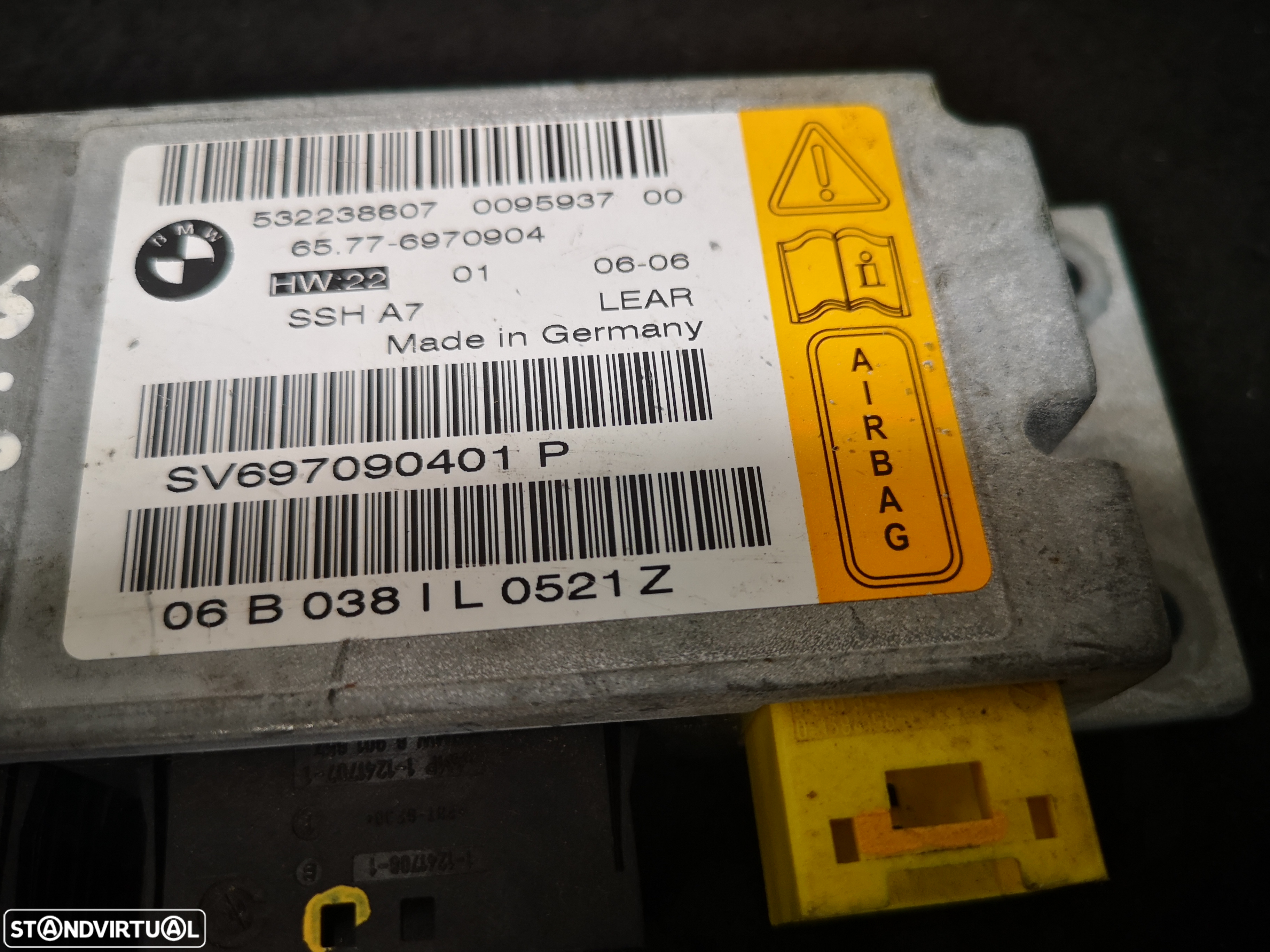 Centralina de airbag bmw7 e65 e66 2002+ (7 no estoque) - 3