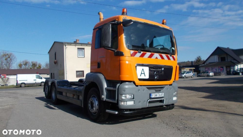 MAN TGS BECZKA ASENIZACJA, KRÓTKI ROZSTAW 410cm, EURO-5, 3-y OSIOWY, OŚ SKRĘTNA, 6x2 - 12