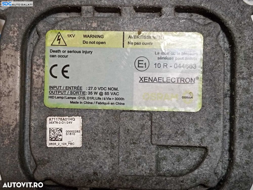 Calculator Balast Droser Far Xenon Ford Mondeo 4 2007 - 2015 Cod 044663 [M6504] - 4