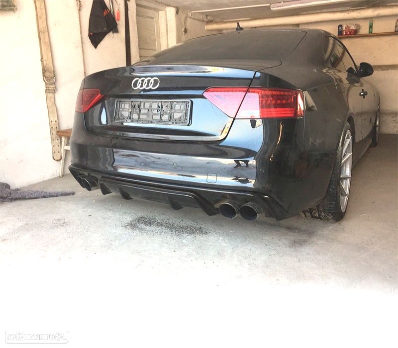 DIFUSOR AUDI A5 B8 B81 COUPÉ CABRIO 11-16 LOOK RS5 - 1