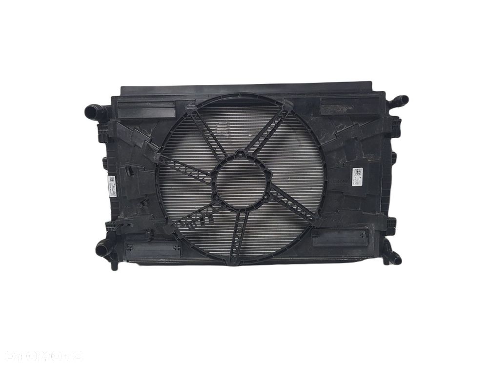KOMPLET CHŁODNIC OBUDOWA WENTYLAOTR AUDI SKODA SEAT VW 5Q0121203DQ 5Q0121251GQ 5G0121207BK 5Q0816411 - 1