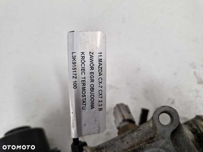 MAZDA CX-7 CX7 2.3 B ZAWÓR EGR OBUDOWA KRÓCIEC TERMOSTATU L3K91517Z - 9