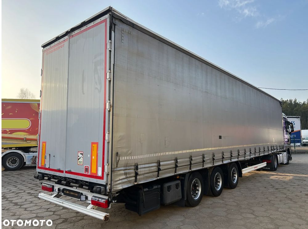 Schmitz Cargobull KASSBOHRER MEGA / FIRANKA / OSIE SAF R 19.5 / BARDZO ŁADNE OPONY / DWA KOŁA ZAPASOWE / REGULOWANY PODNOSZONY DACH / 3 SZTUKI / 2016 ROK PRODUKCJI !! - 5