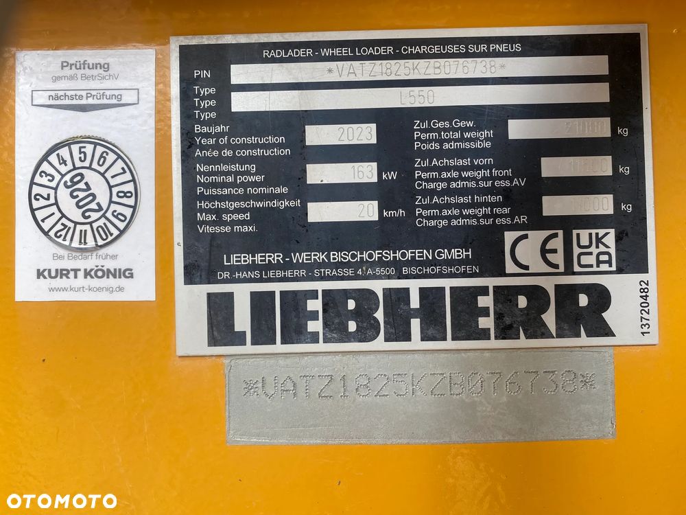 Liebherr L550 Xpower, 2023 ROK, 6800 MTH, NOWY MODEL, Z NIEMIEC, SUPER, STAN, - 16