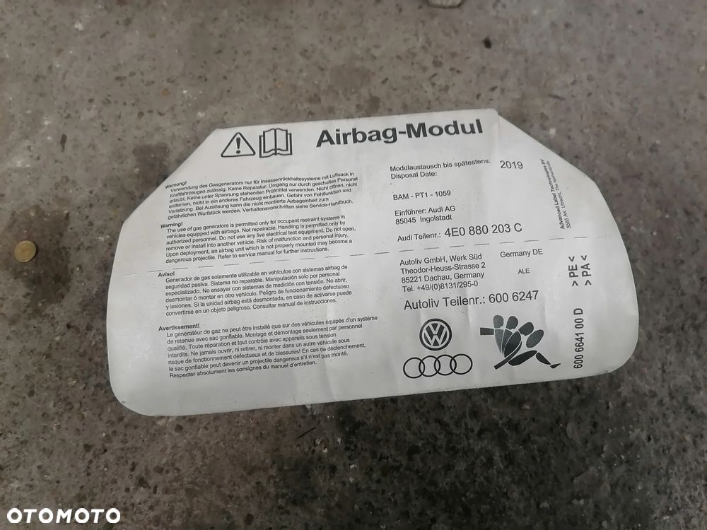 Deska Rozdzielcza Konsola Czarna Pulpit Poduszka Audi A8 D3 Europa - 21