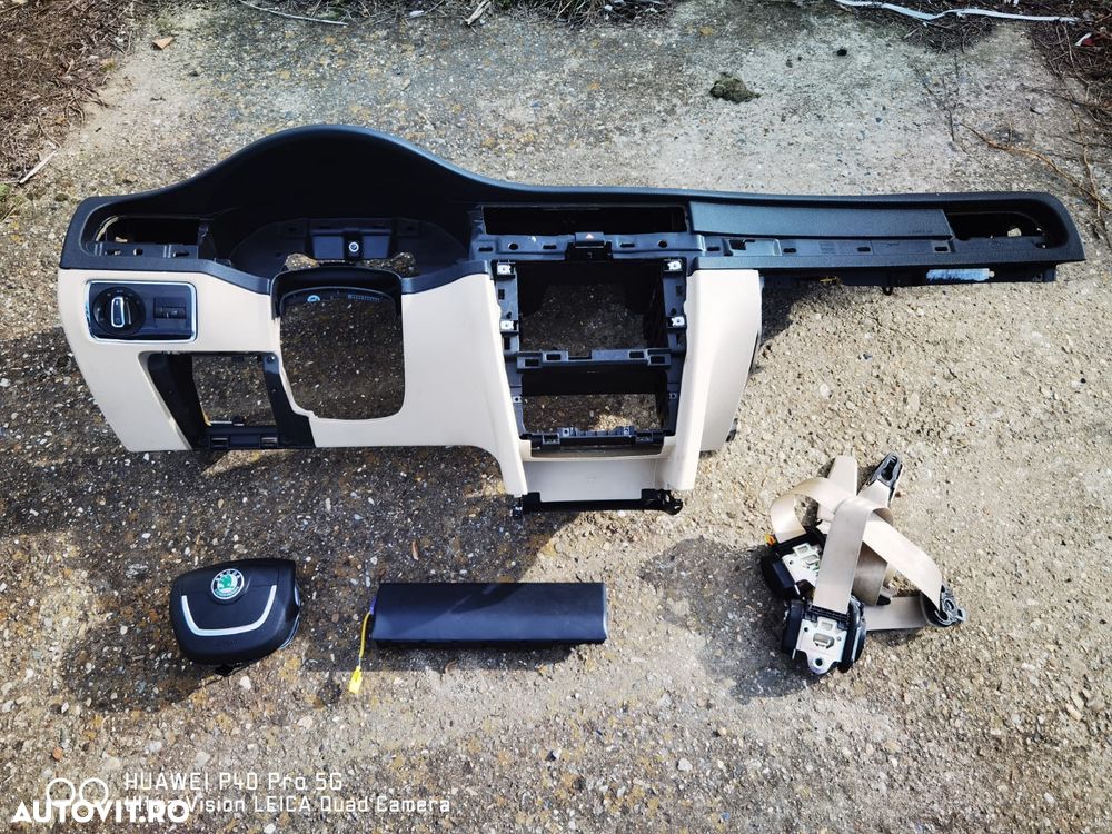 Kit Airbag si plansa bord SKODA SUPERB 2 an 2008-2013 - 1