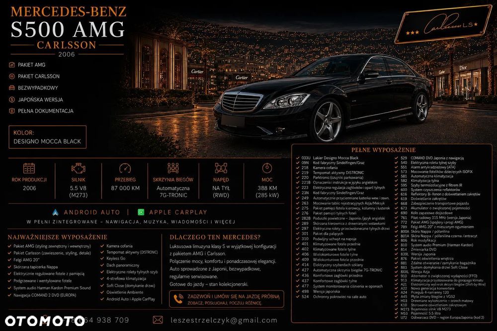 Mercedes-Benz Klasa S 500 L 7G-TRONIC - 7