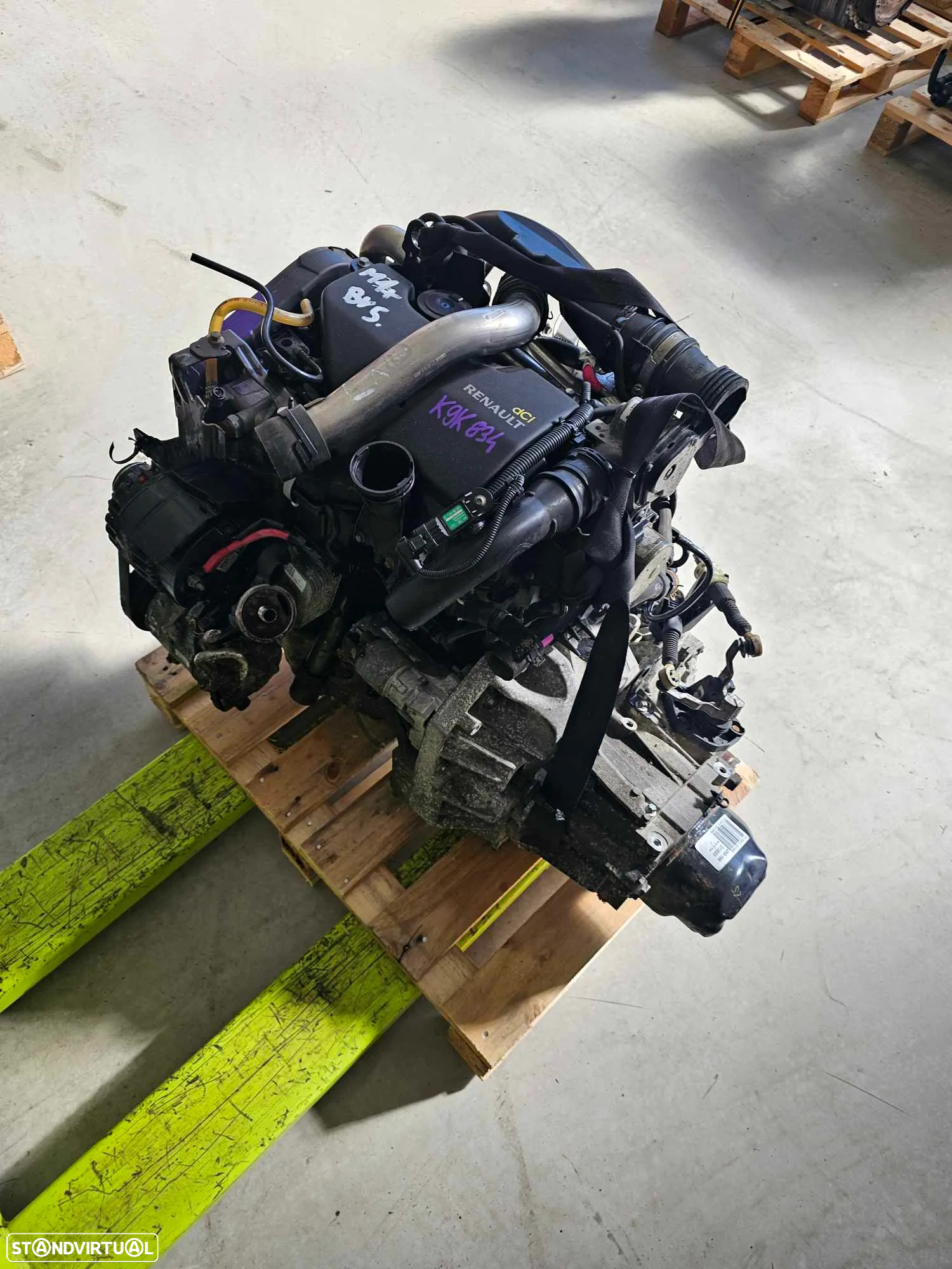 Motor Renault Megane III 1.5 DCI 2014, ref K9K 834 - 2