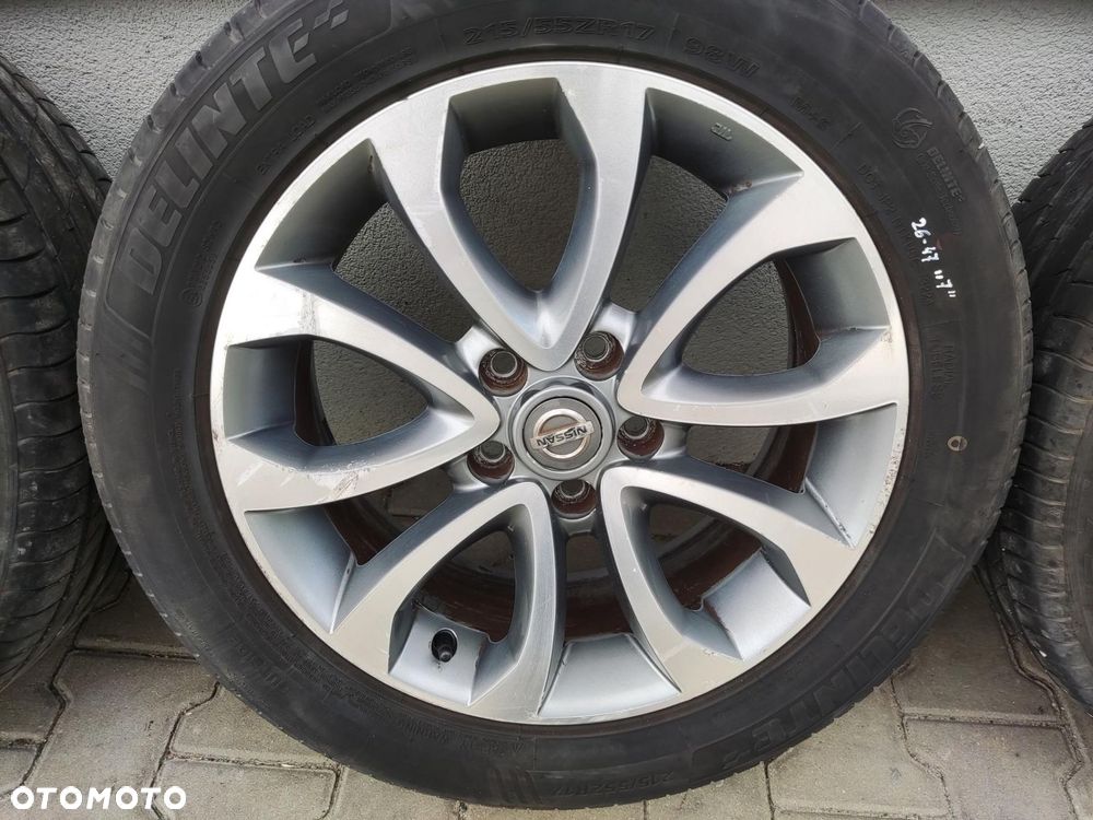 KOŁA OPONY FELGI ALUMINIOWE 17 NISSAN JUKE I F15 2010-2019 7J ET47 5X114,3 - 6