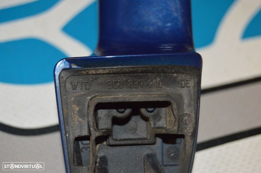 PUXADOR EXTERIOR PORTA TRASEIRO TRÁS DIREITO 3C0837210 VW VOLKSWAGEN PASSAT B6 VARIANT - 3