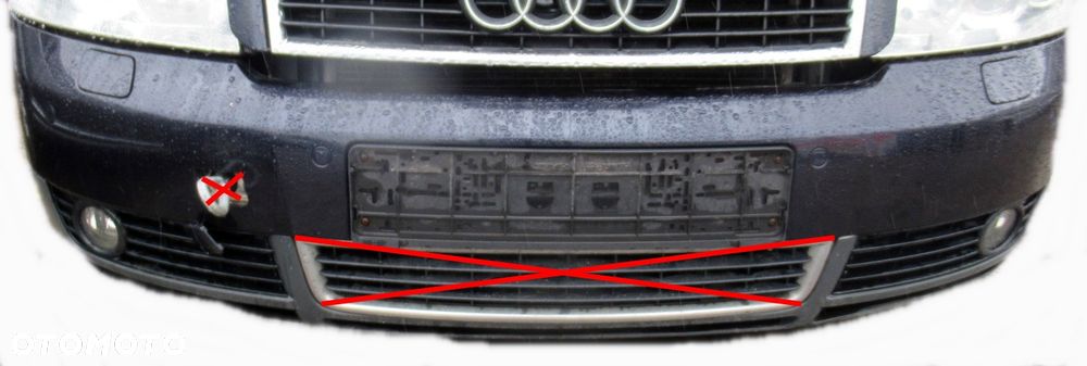 AUDI A4 B6 LIFT ZDERZAK PRZEDNI PRZÓD KOMPLETNY PDC LZ5L - 1