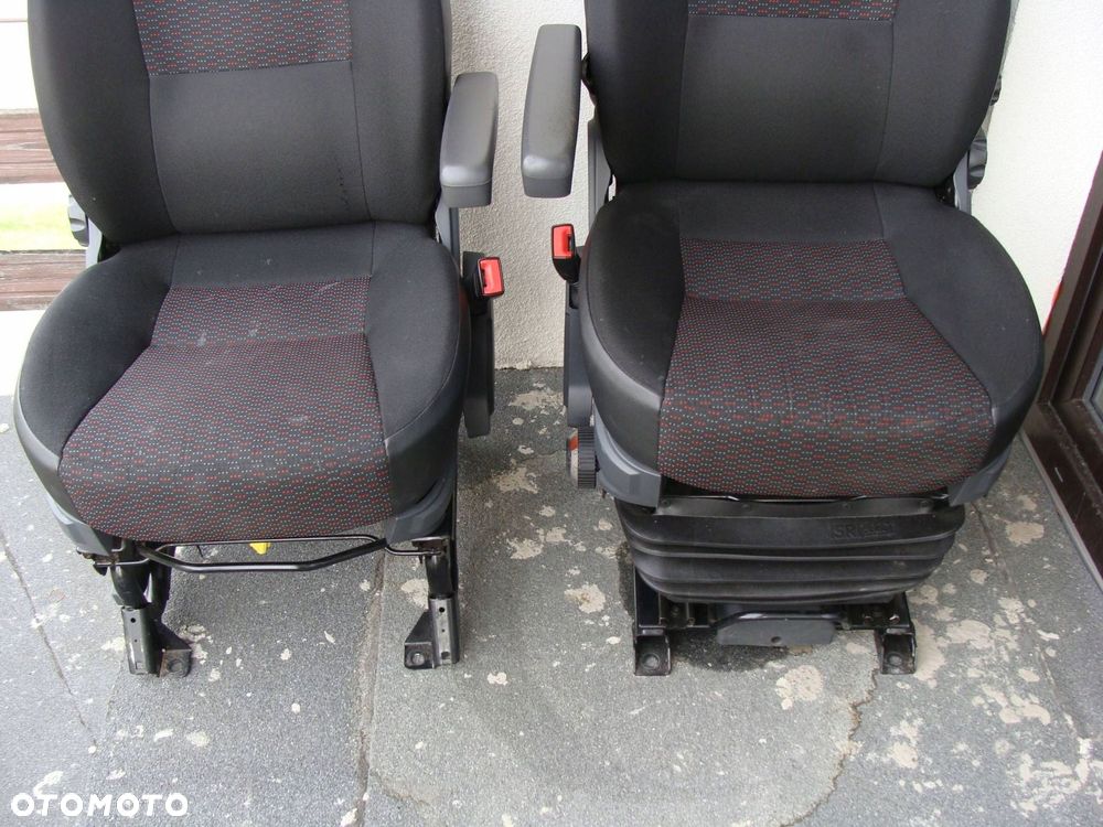komplet foteli przednich kamper ducato boxer jumper fotel kierowcy pneumaty - 2